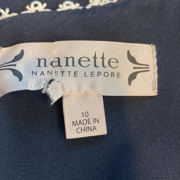 Nanette Lepore Navy White Lace Dress - Picture 6 of 7